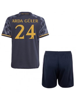 Real Madrid Arda Guler #24 Dječji Gostujuci Dres kompleti 2023-24 Kratak Rukavima (+ kratke hlače)